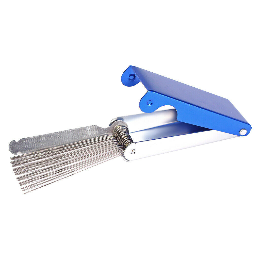 Guitar file set including 13 round files & 1 flat file 0.3mm - 1.6mm size