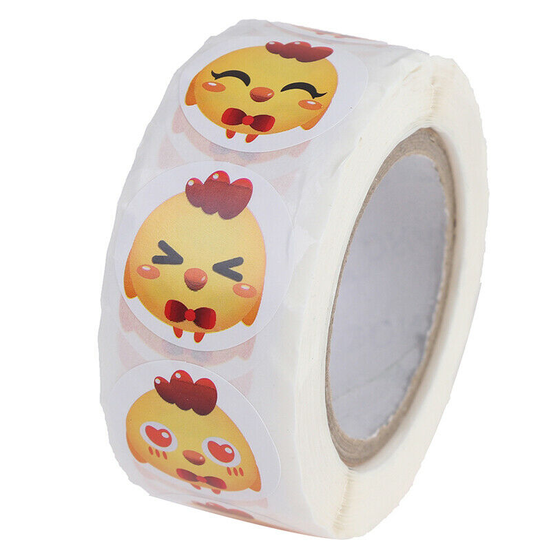 500pcs/roll chicken Thank You Stickers Packaging Stickers stationery stic.l8