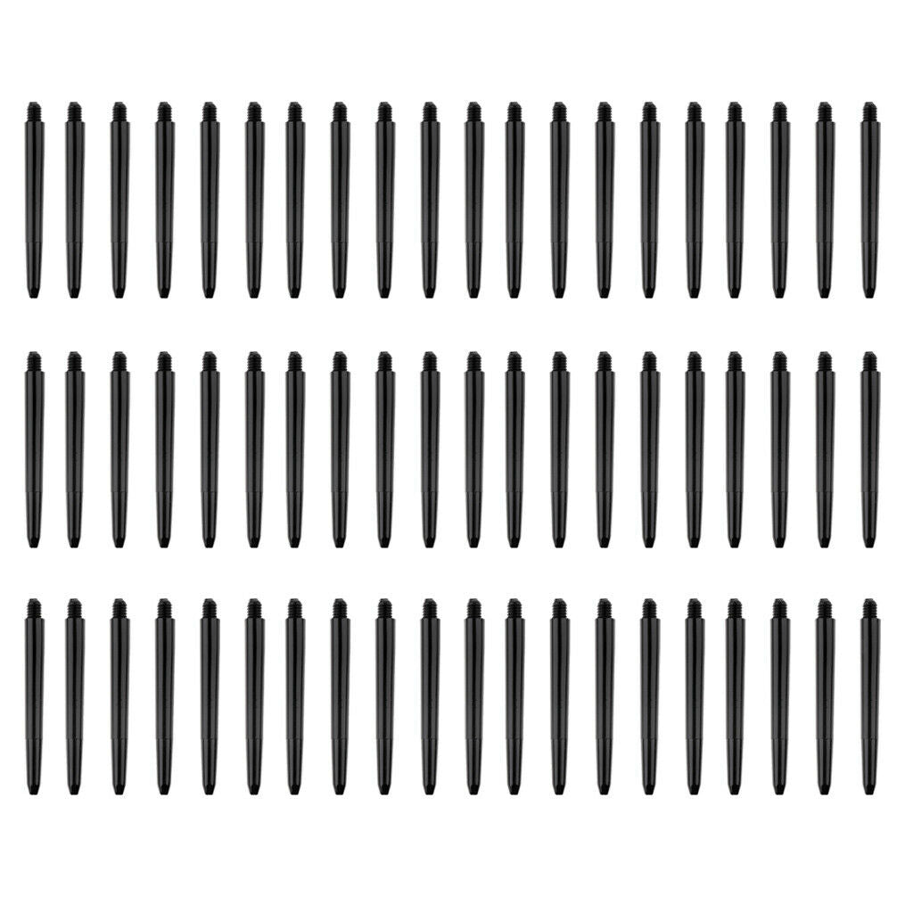 60 Pieces Ultralight Dart Stems Dart Shafts Black Diameter Indoor Games