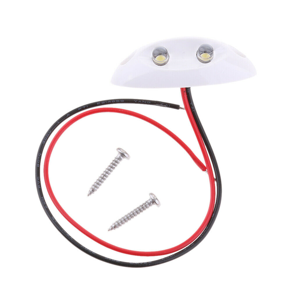 Marine Boat RV White LED Interior Courtesy Light Caravan Walkway Stair 12V
