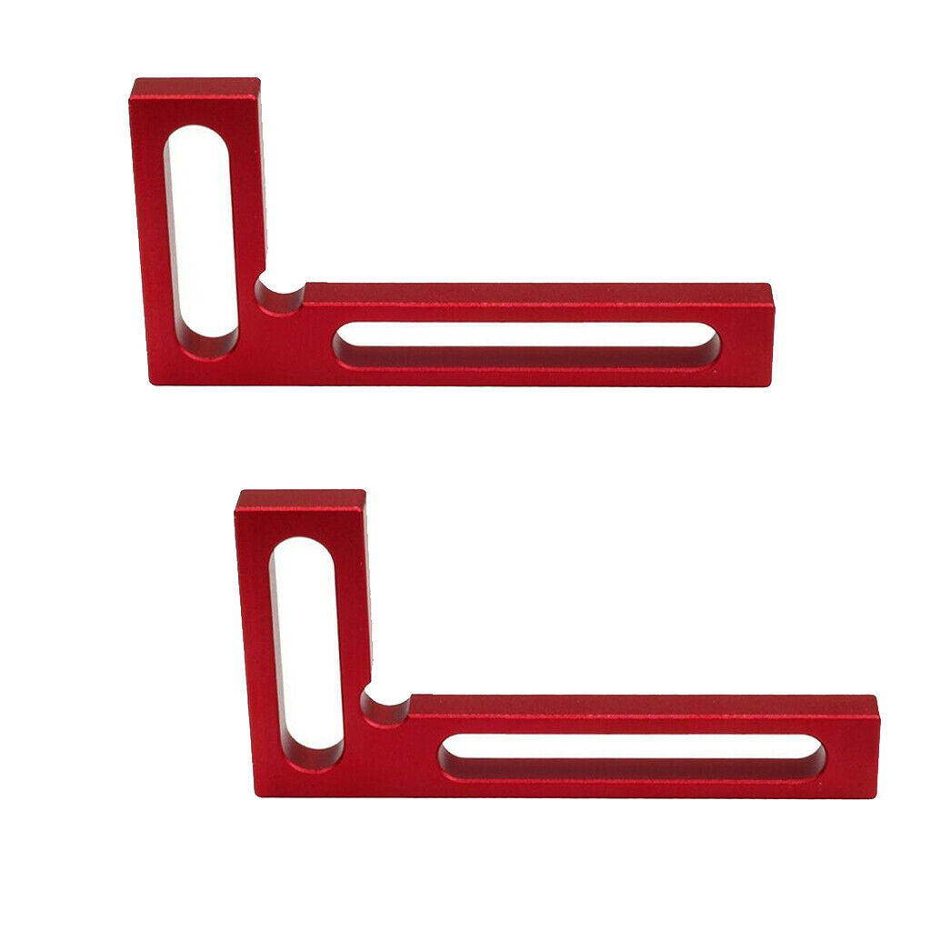 2pcs 100mmx50mm L-Squre Square Clamping Precision Woodworking Tool