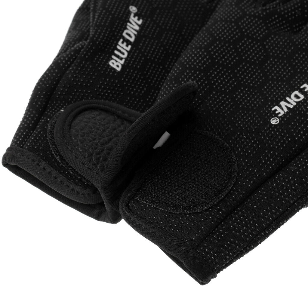 2X 1 Pair 1.5mm Neoprene Wetsuits Gloves Diving Swimming Surfing Canoe M Black