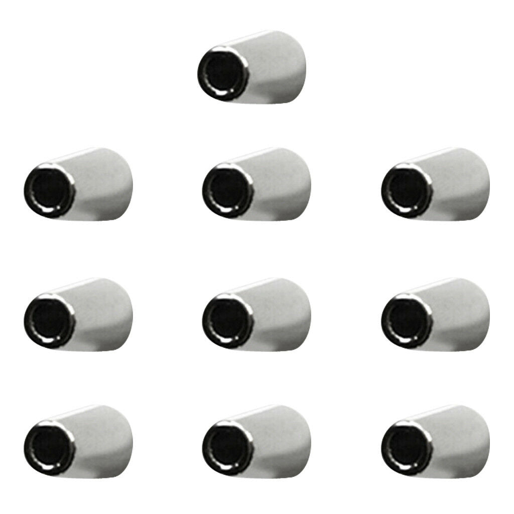 10x Metal Bell Sportwear Garment Shoelace Rope Stop Cord Lock Fastener Ends