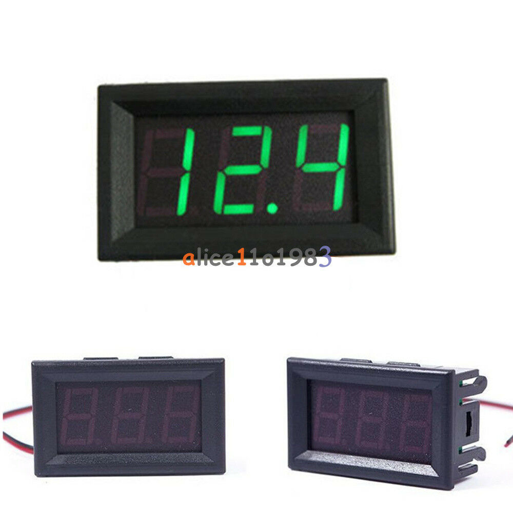 0.56" DC4.7-30V Voltmeter LED Panel Digital Display Volt Voltage Meter Green