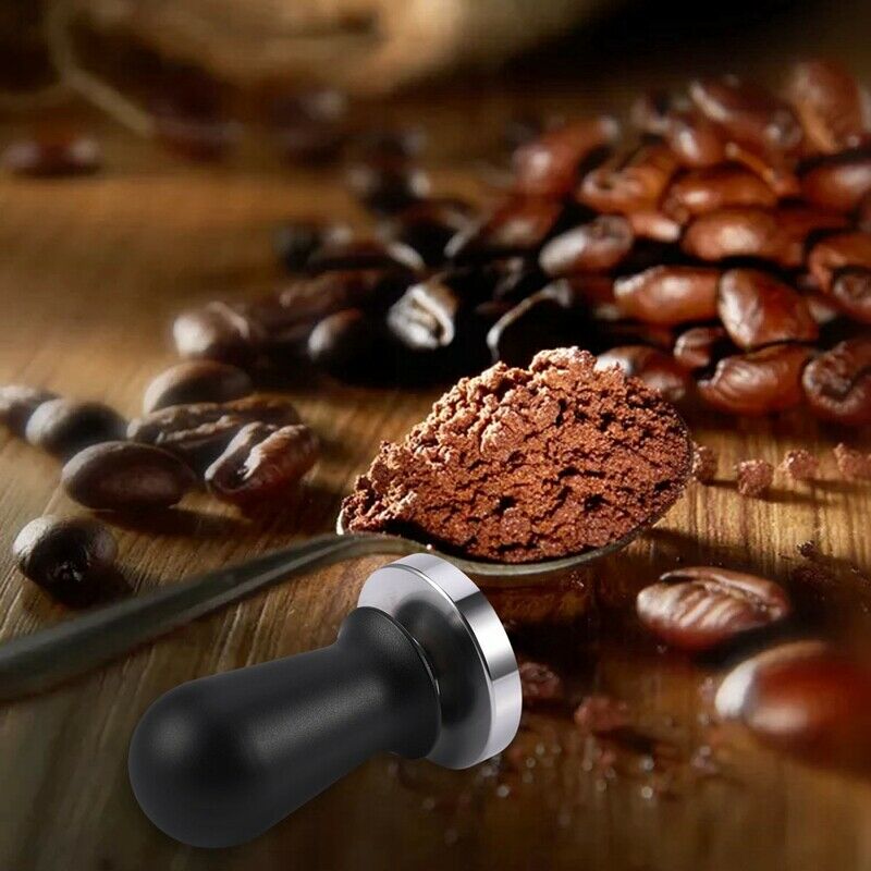 54Mm Stainless Steel Coffee Tamper Press Flat Base Espresso Beans With Hand PrG5