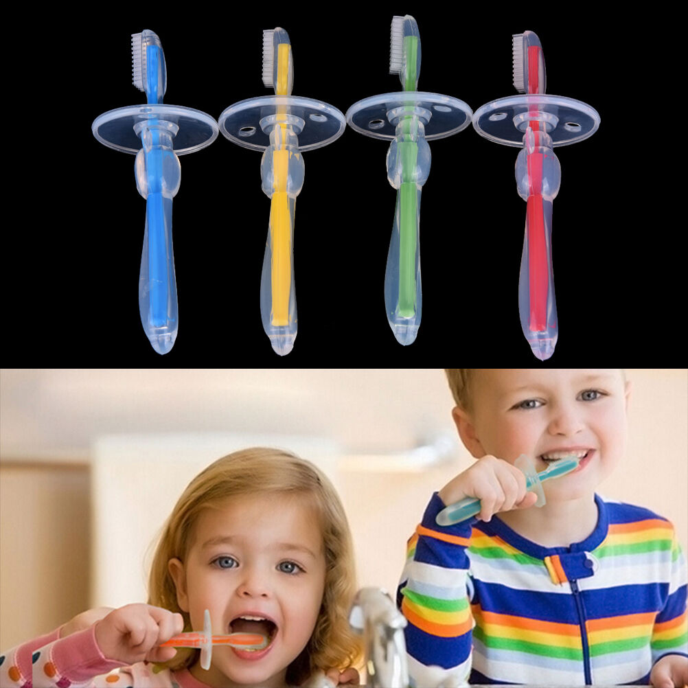Silicone Kids Teether Training Toothbrushes  Infant Newborn Brush Tool A .l8