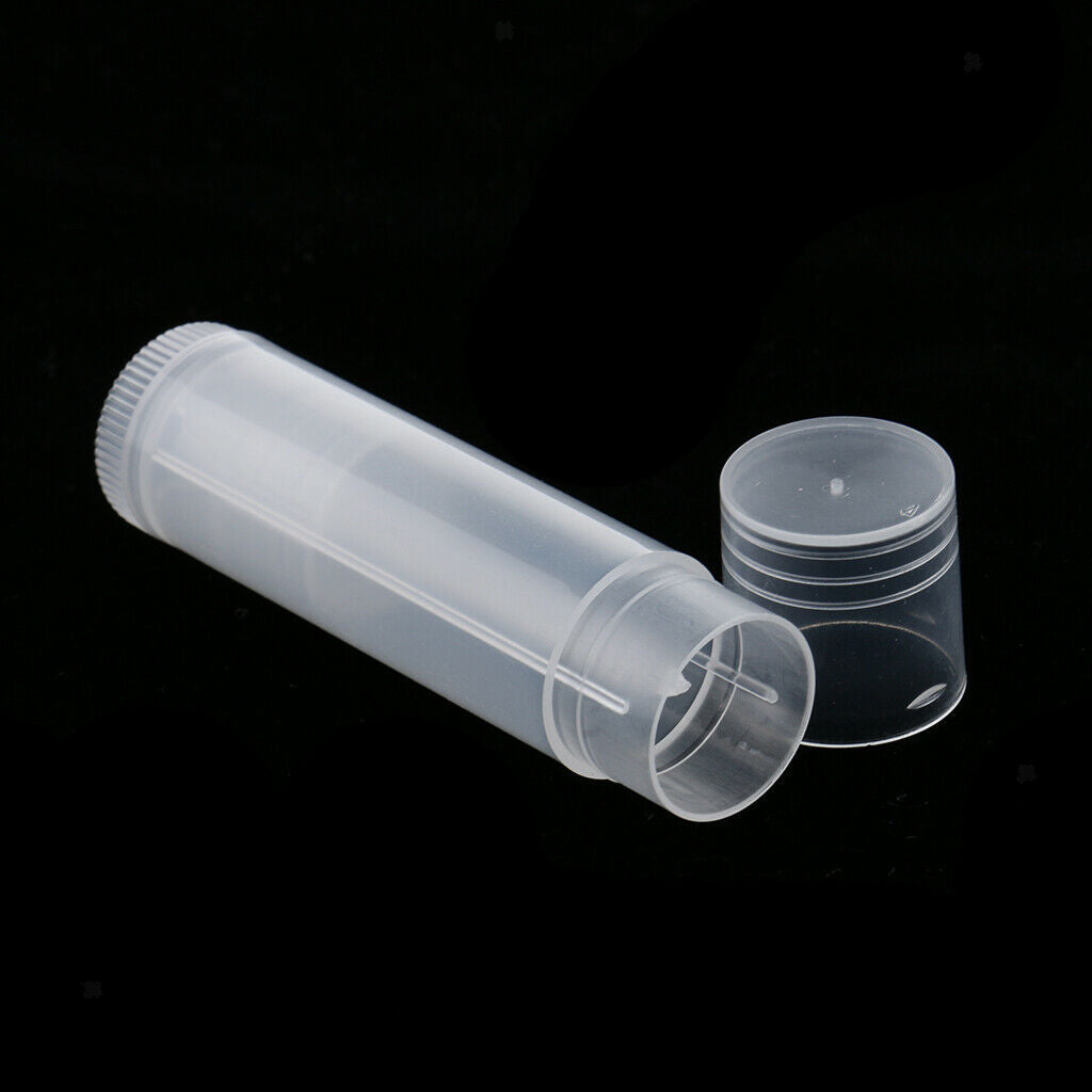 10 Pieces Empty Lip Balm Tubes Cosmetic Containers Lipstick Bottles White
