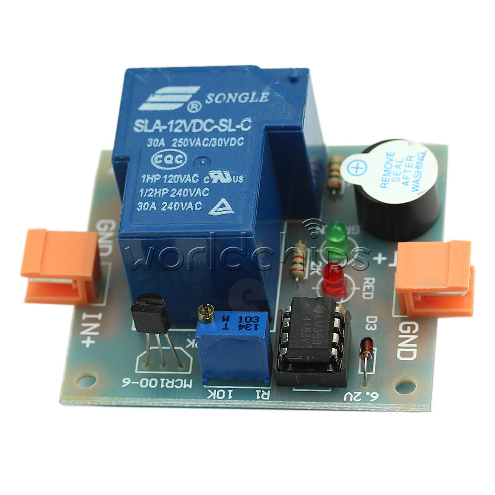 Accumulator Sound Light Alarm Prevent Over Discharge Controller 12V Low Voltage