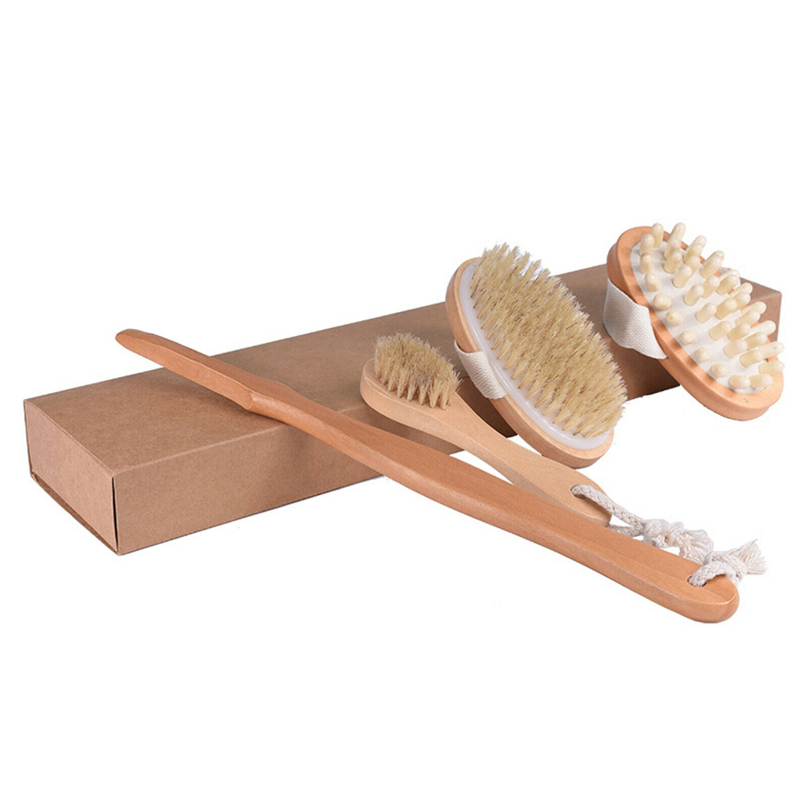 Wooden Brushes Scrubs Bodys Massager Bath Shower for Bath Body Cleansing