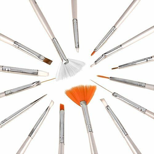 15pcs Nail Art Gel Design Pen PaInting Polish Brush Dotting Drawing Tool Set