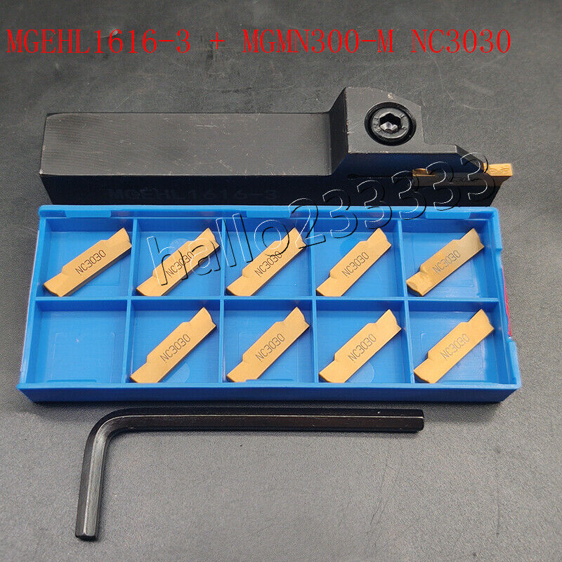MGEHL1616-3 16*100mm lathe External Turning Tool Holder+MGMN300-M 3mm CNC insert