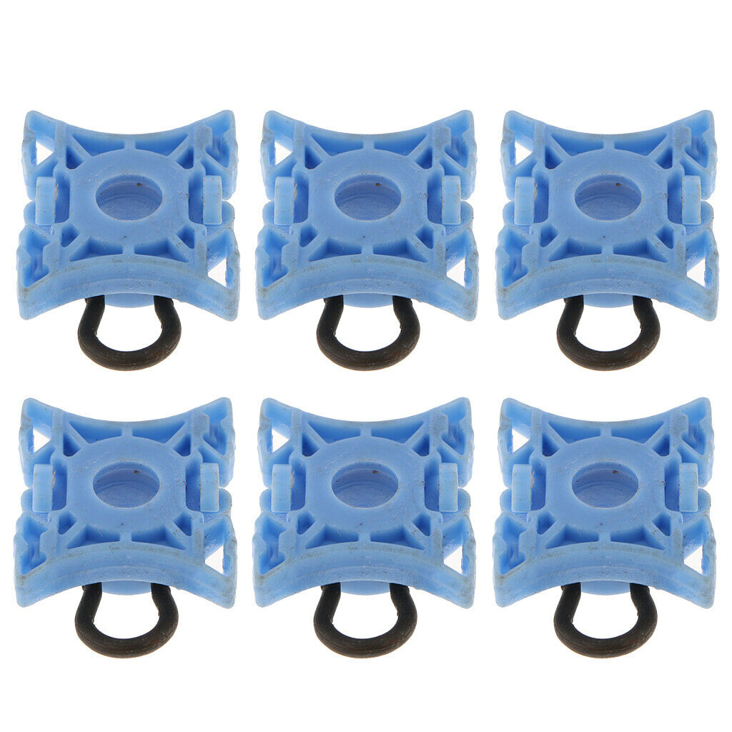 6 Piece 51321938884 Window Regulator Sliding Pivot Clips For BMW E32 E34 E36