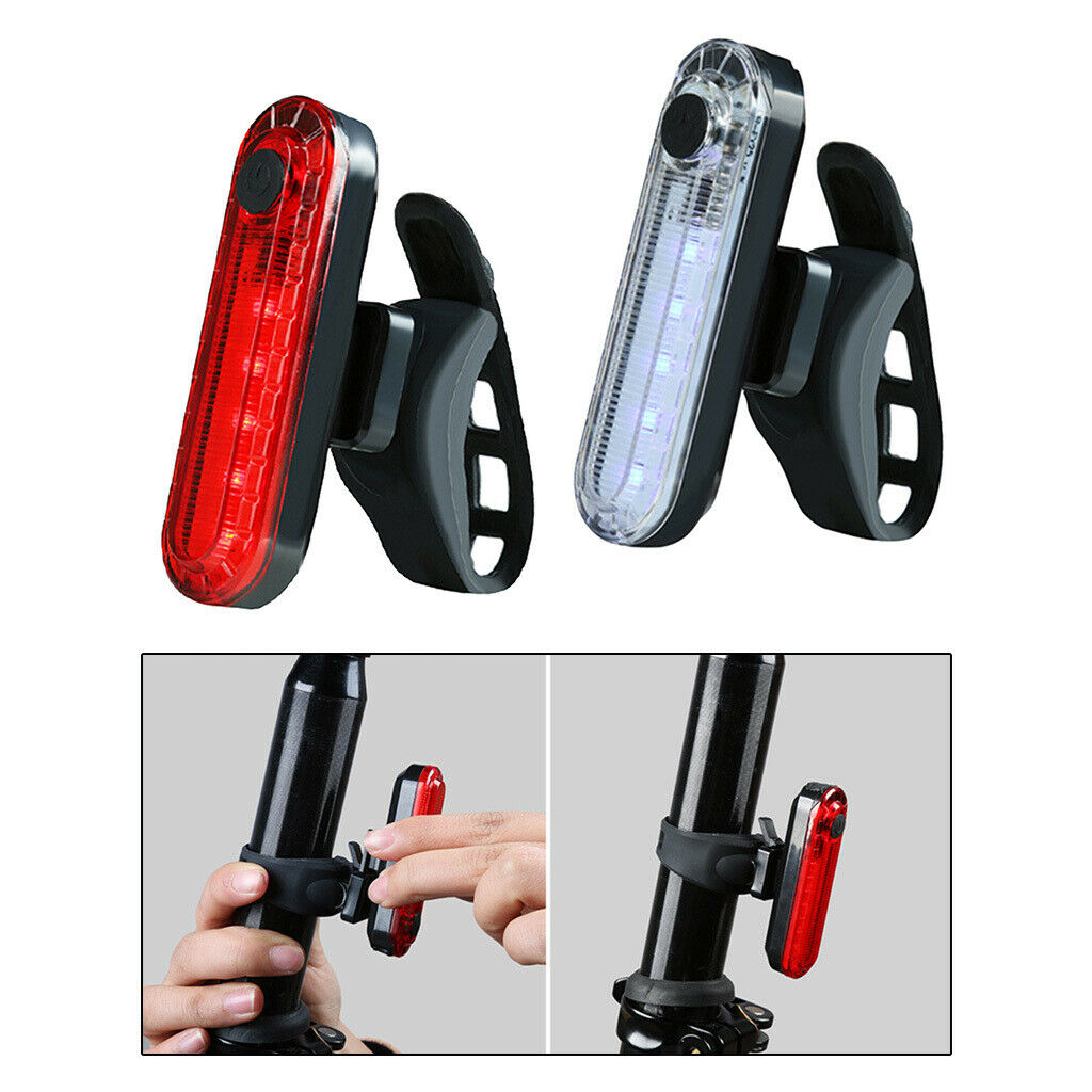 2X Rear Bike Tail Light, Powerful Bicycle Front Headlight ,Strong Led