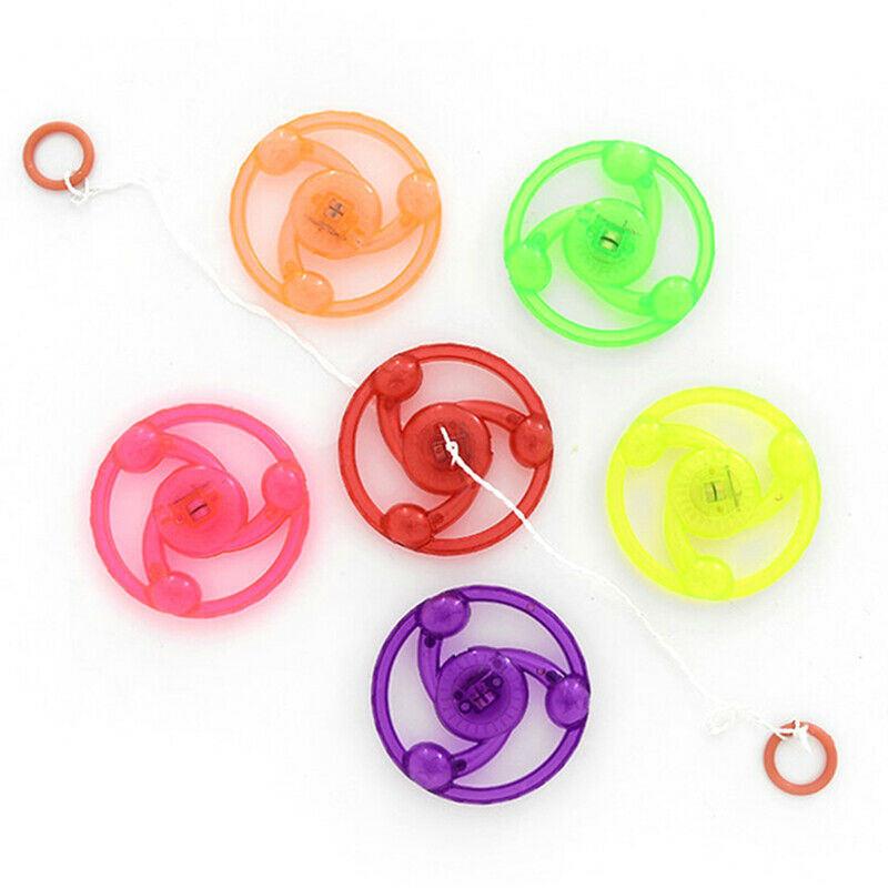 Flash Pull Line Wheel Glow Flywheel Whistle Creative Classic Toys Children GBDA