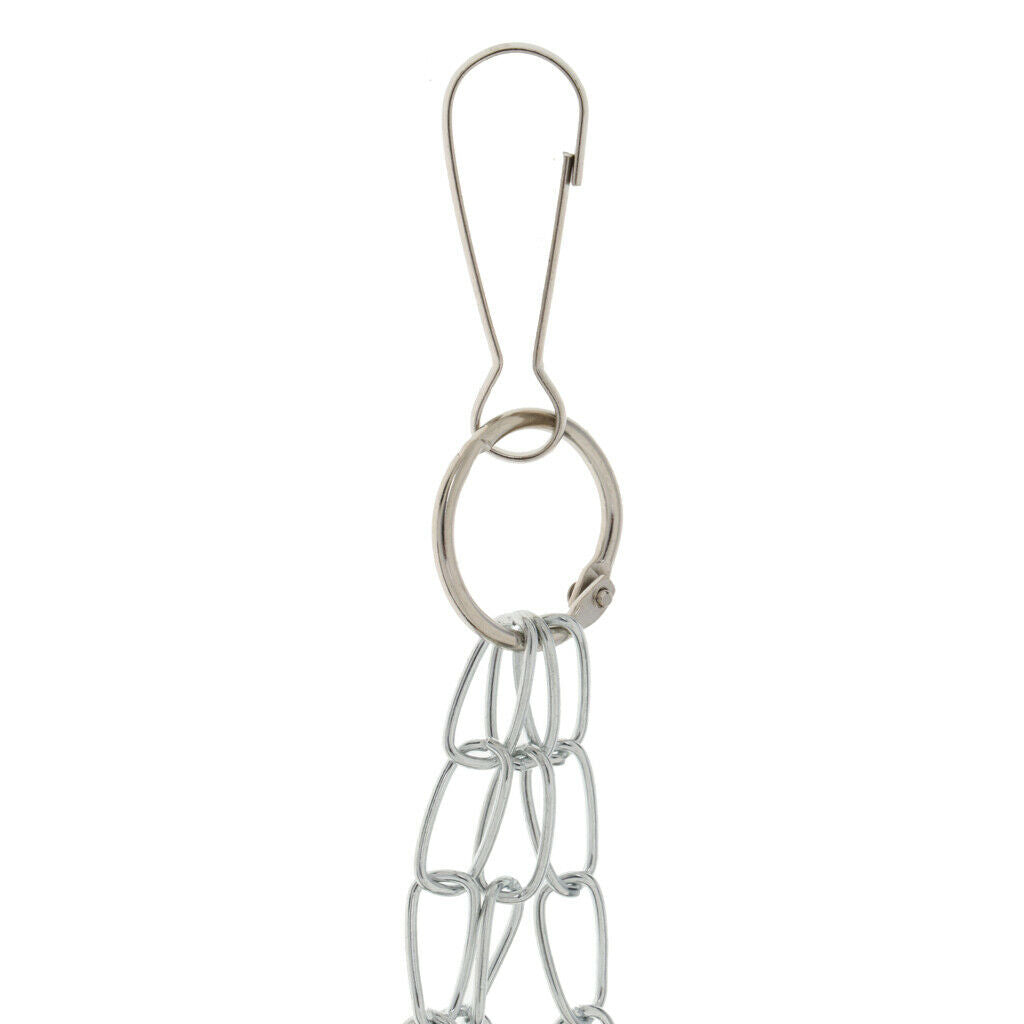 Pet Bird Parrots Cage Hanging Chew Bite Scratch 3 Ring Bell