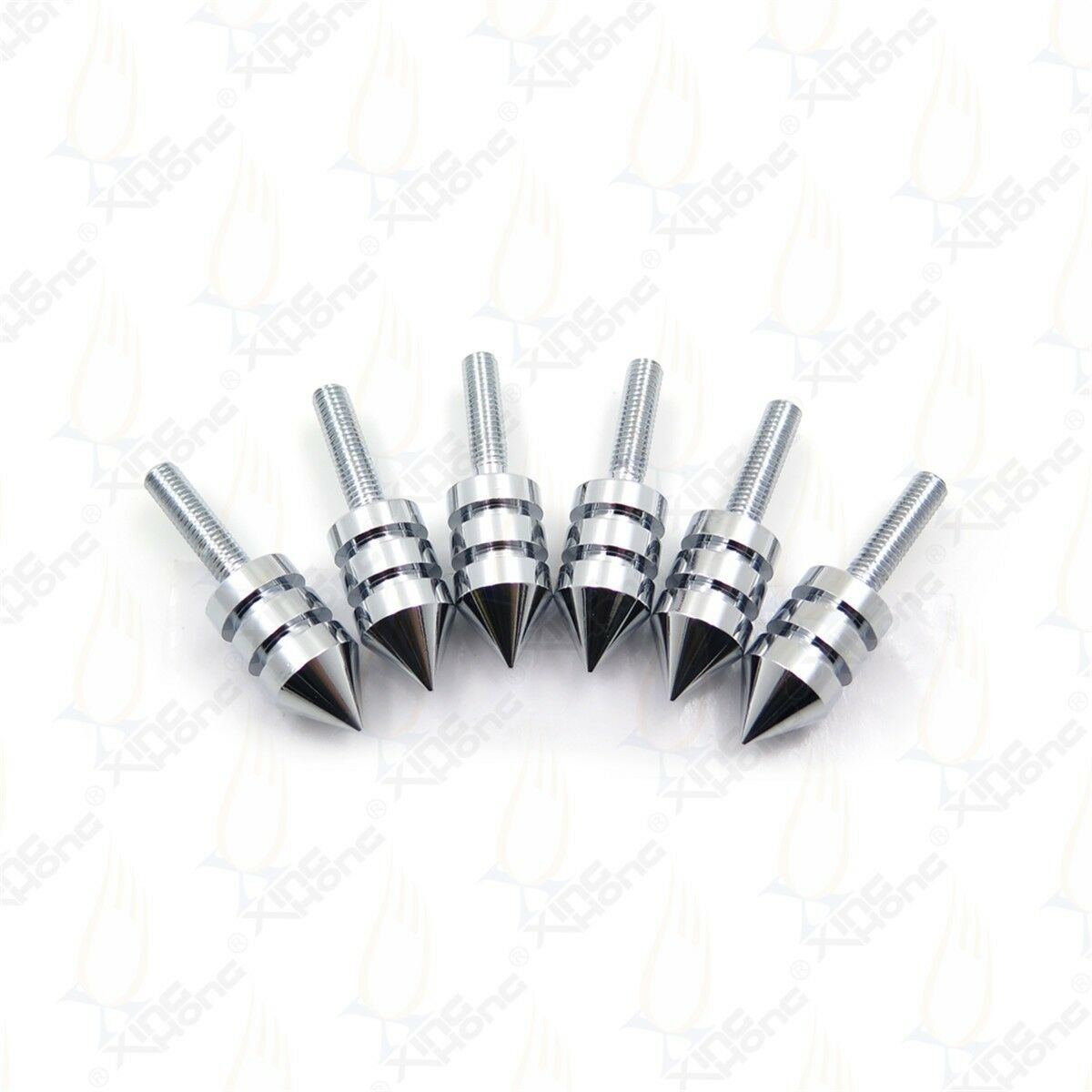 Motorcycle Windscreen Chrome Spiked Bolt Kit Well Nuts Bolts Set Washers Screws
