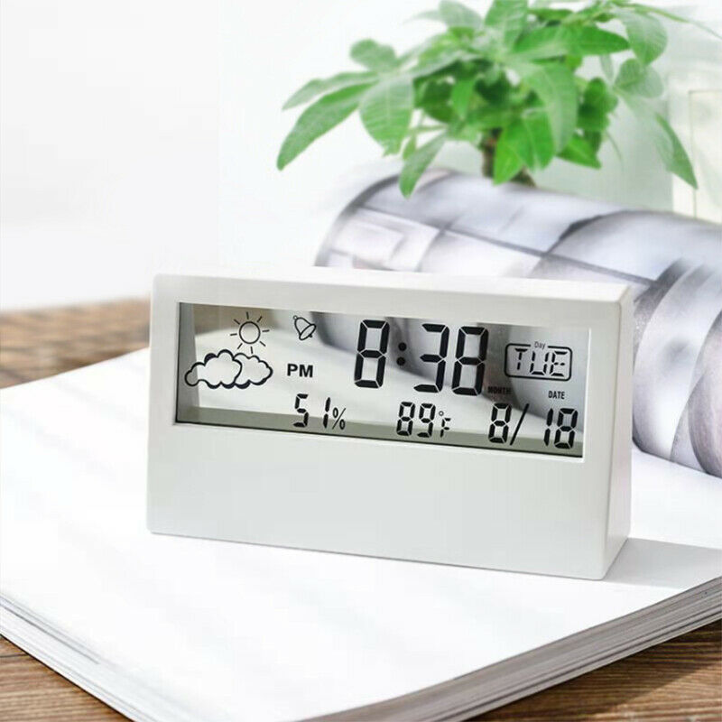 Bold Number Display Alarm Clock Weather Station,Digital Alarm Clock for BedrooI6