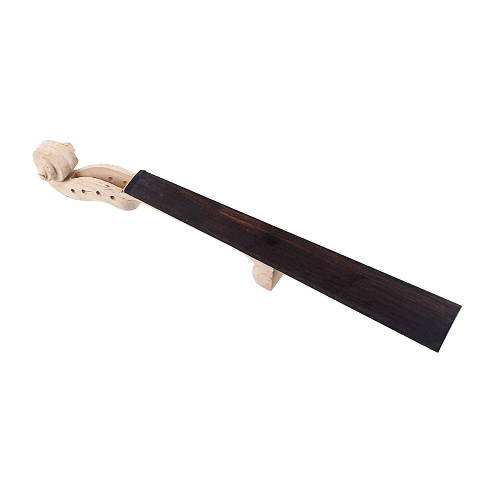 Violin Neck Ebony Fingerboard Kit Maple/Ebony for Violin Fiddle Replacement