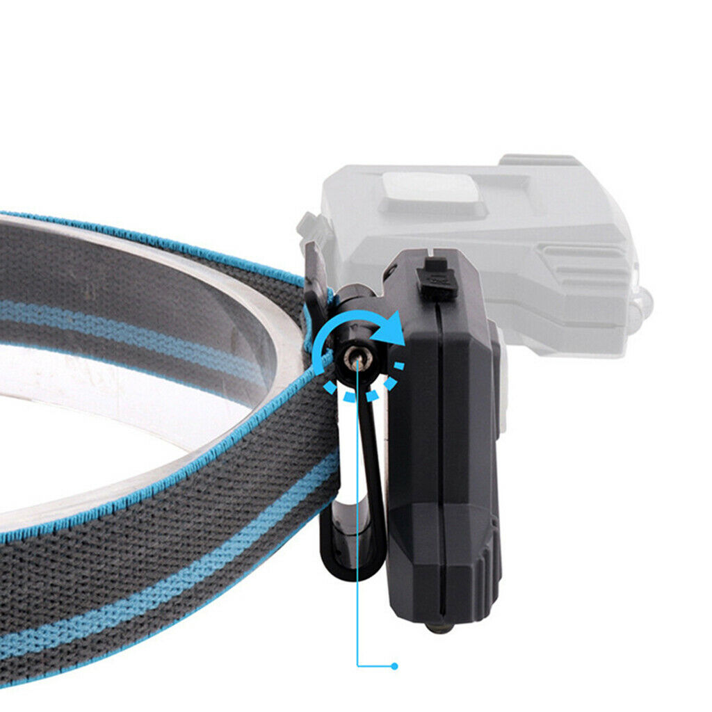 ABS COB Head Lamps Adults Outdoor Hat Clip Light 4 Modes Flashlight Sensor