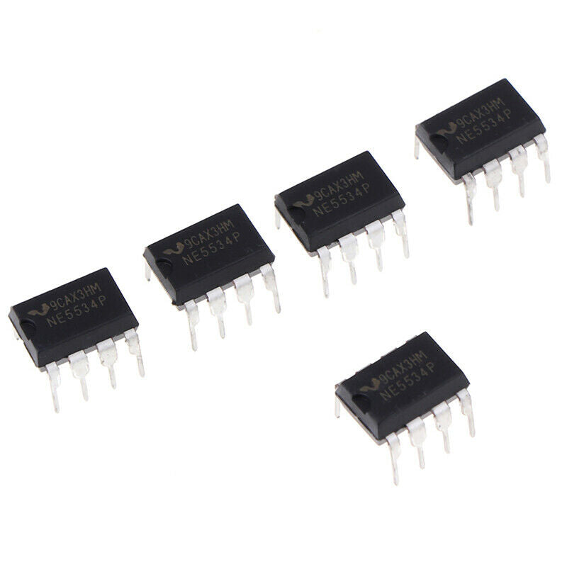 10 pcs NE5534P DIP-8 Single High Efficiency Low Noise Operational Amplifiers DD