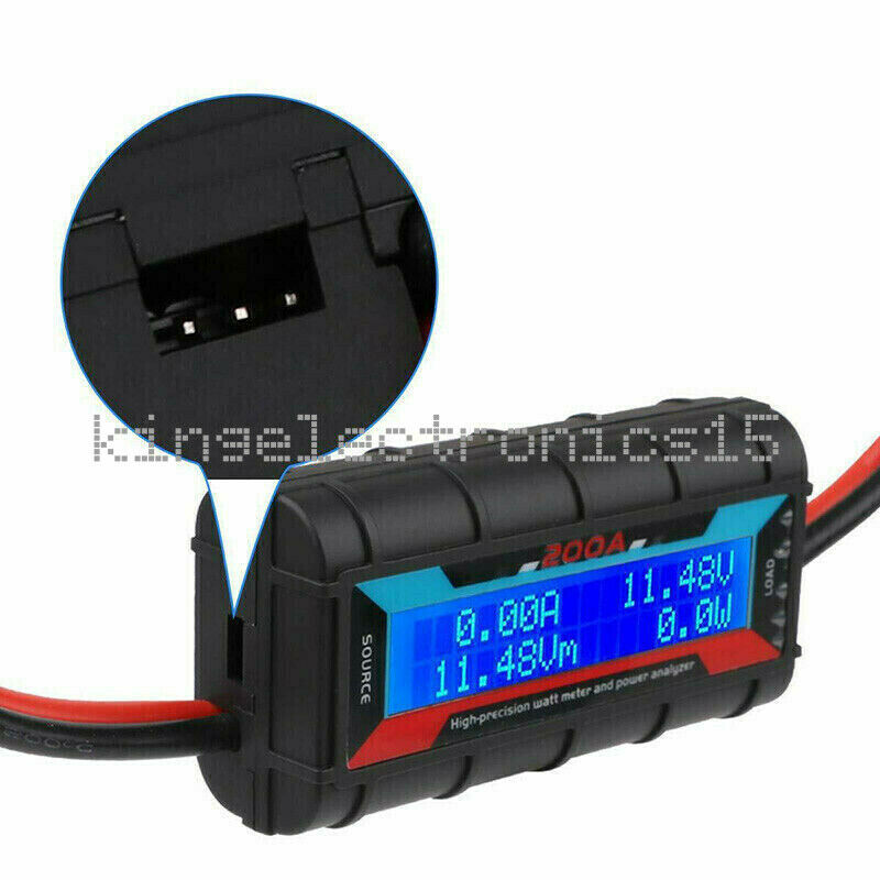 200A LCD High-precision Amp Watt Meter RC Battery Solar Power Analyser NEW