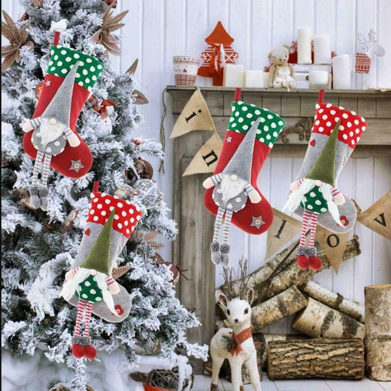 Dwarf Gnome Pattern Christmas Tree Stock Decoration Pendant Decor Home Ornaments