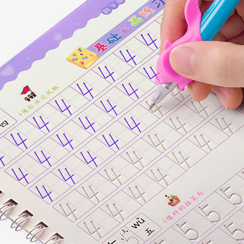 2Books Learning Numbers In English Magic Practice Copybook Baby Copybook For Kid