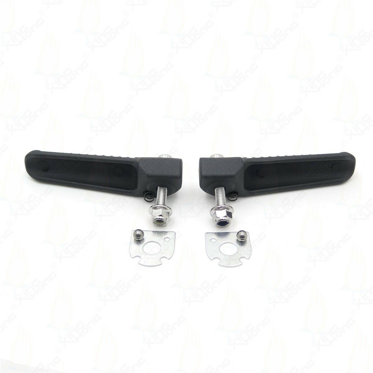 Black Rear Foot Pegs Footrest For Yamaha YZF-R1 98-11  YZF-R6 99-11