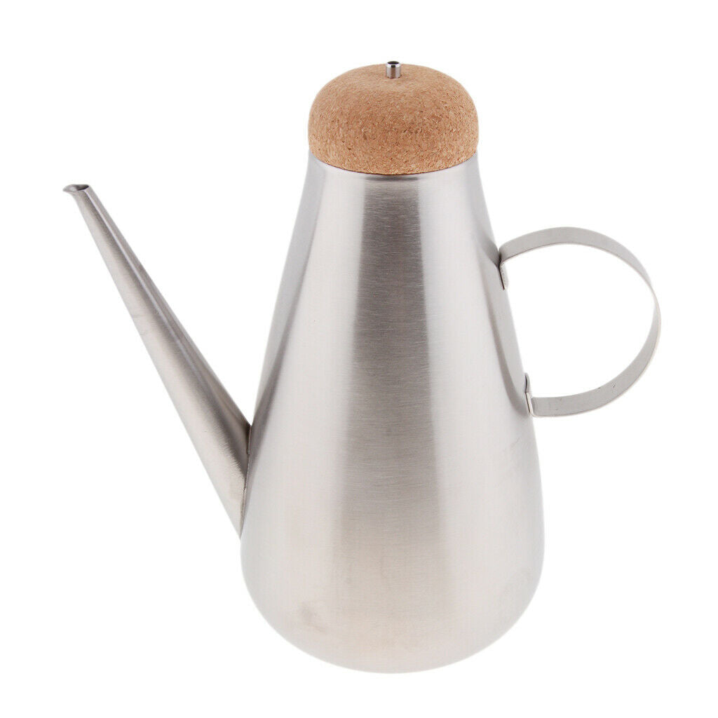 450ml Stainless Steel Olive Oil Can Drizzler Cruet Bottle Dispenser Spout