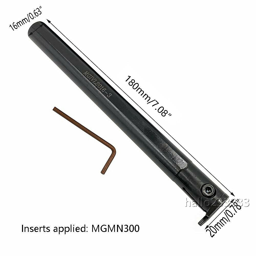 Left hand MGIVL2016-3 Grooving Cut-Off Tool Holder Boring Bar FOR MGMN300 Insert