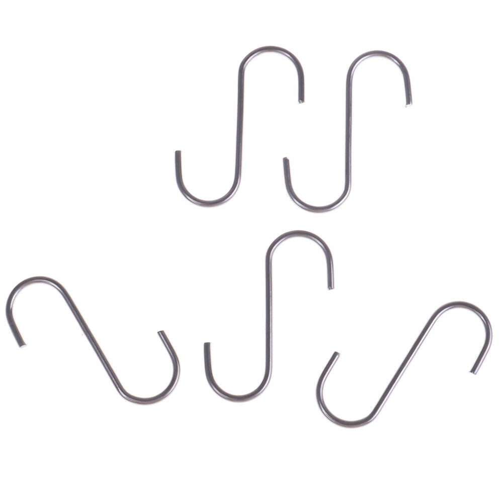 5pcs S-Shaped Hooks Hanging Hanger Storage Holders Anti-Rust Metal Hooks.l8