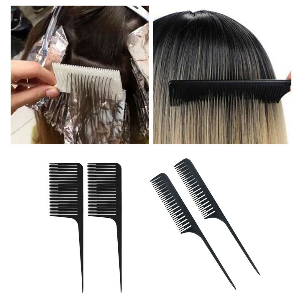 4x Sectioning Weaving Highlighting Foiling Hair Comb Highlight for Salon