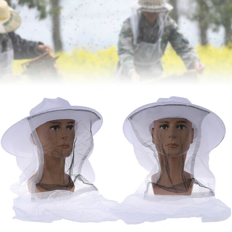 Beekeeping Fishing Cowboy Hat Mosquito Bee Insect Net Cap Face Head ProtectoBDD
