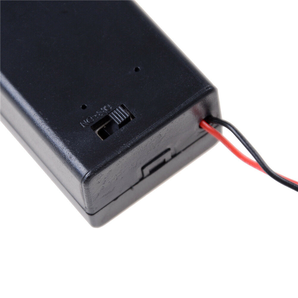 2Pcs New 9V Battery Holder with ON/OFF Switch 9 volt Box Pack Power Toggl .l8