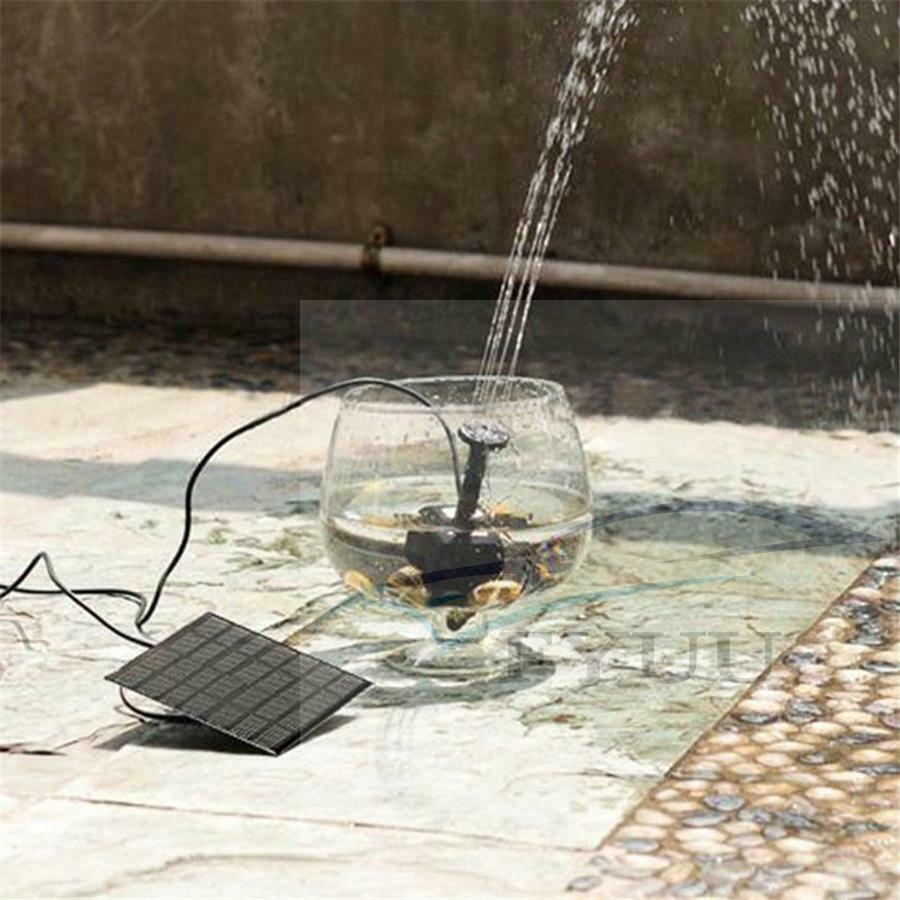 Solar Fountain Water Pump Panel Garden Pond Pool Submersible Watering Kit NEW