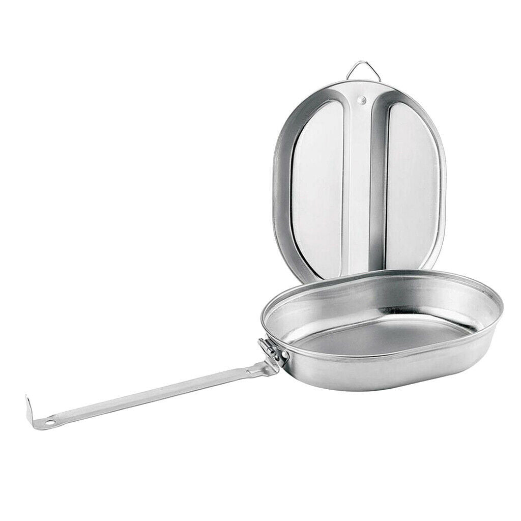 Lightweight Tableware Stainless Steel Lunch Box Storage Cooking for Hunting