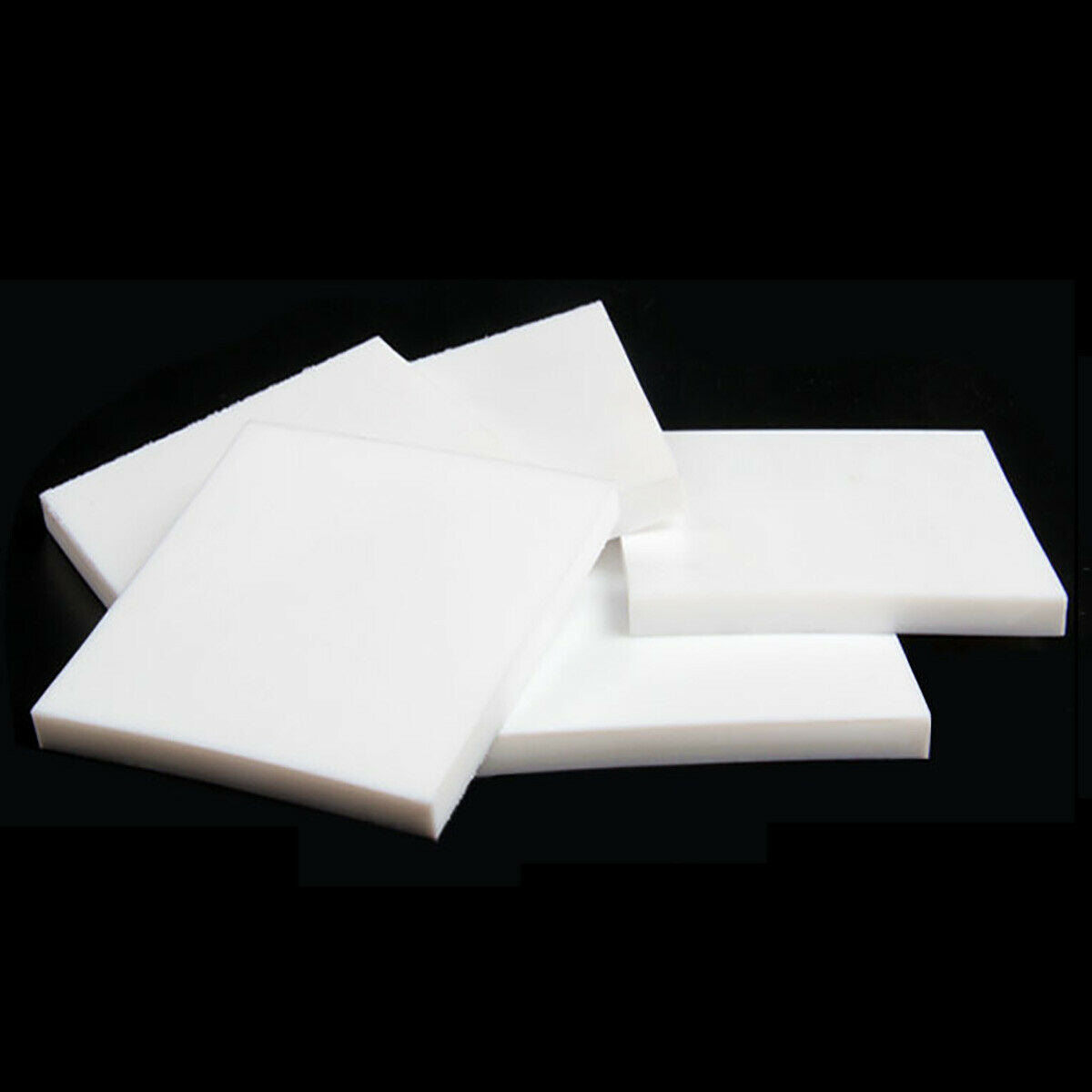 2pc 150*50mm PTFE Sheet Plate, Polytetrafluoroethyle Plastic Panel,Thickness 5mm
