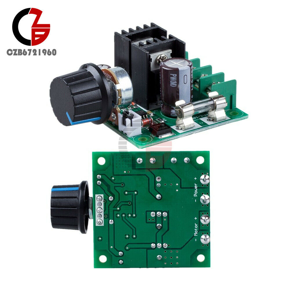 2PCS 10A PWM DC Motor Speed Switch Controller Voltage Regulator Dimmer 12V~40V