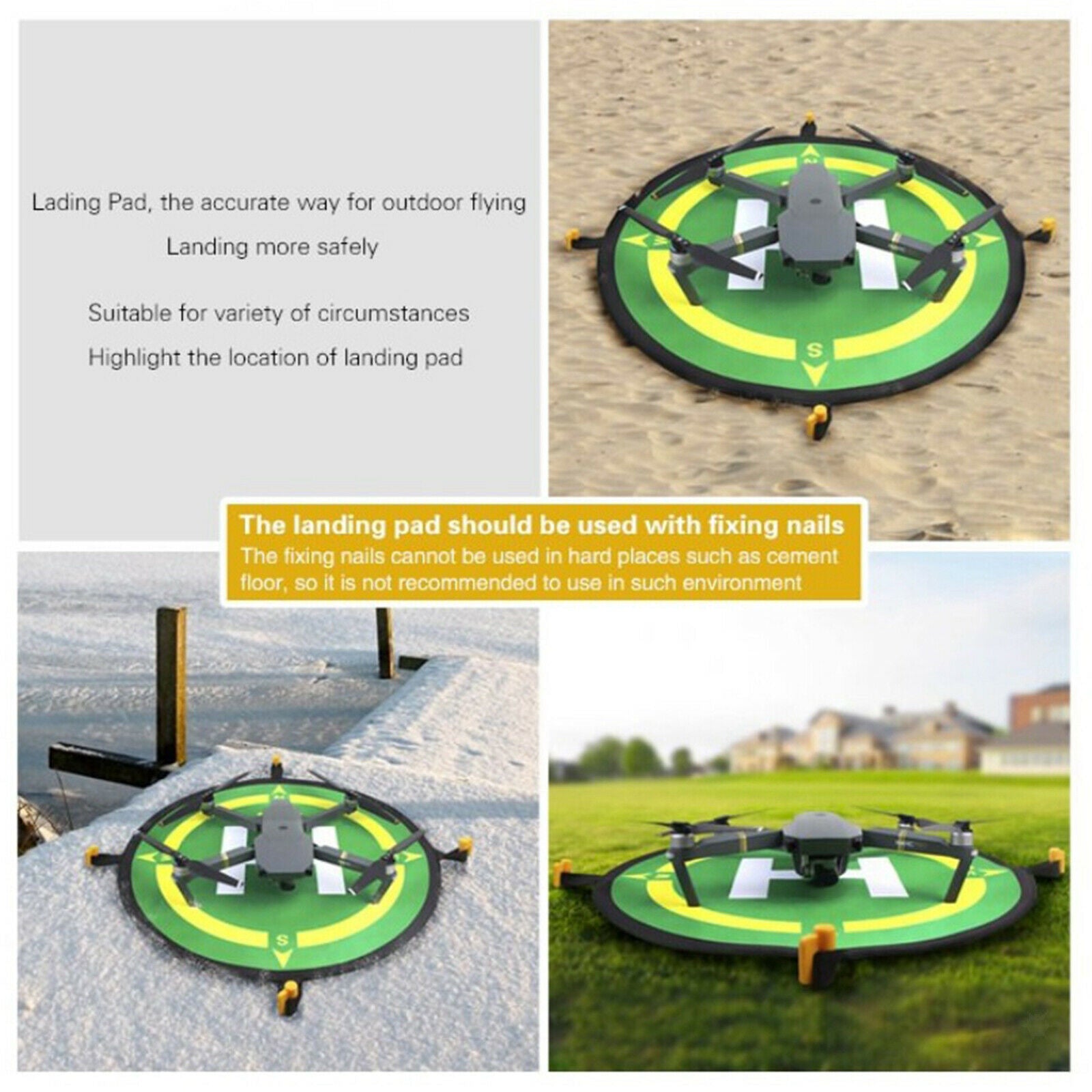 Drone Landing Pads 20'' for DJ RC Drones FPV Mavic Mini 2 Mavic 2 Pro/Zoom
