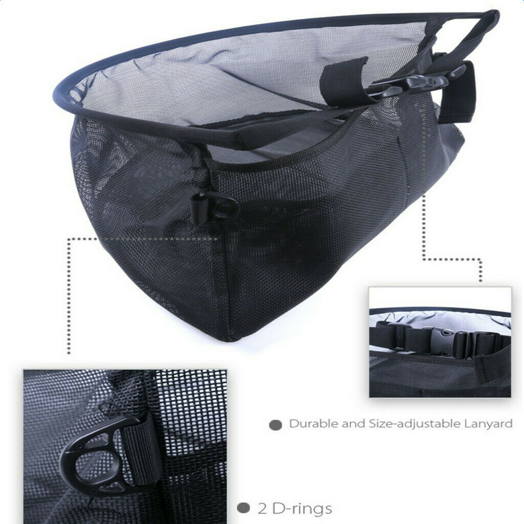Nylon Stripping Basket Fly Fishing Line Orgnizer Net Case Belt Pouch