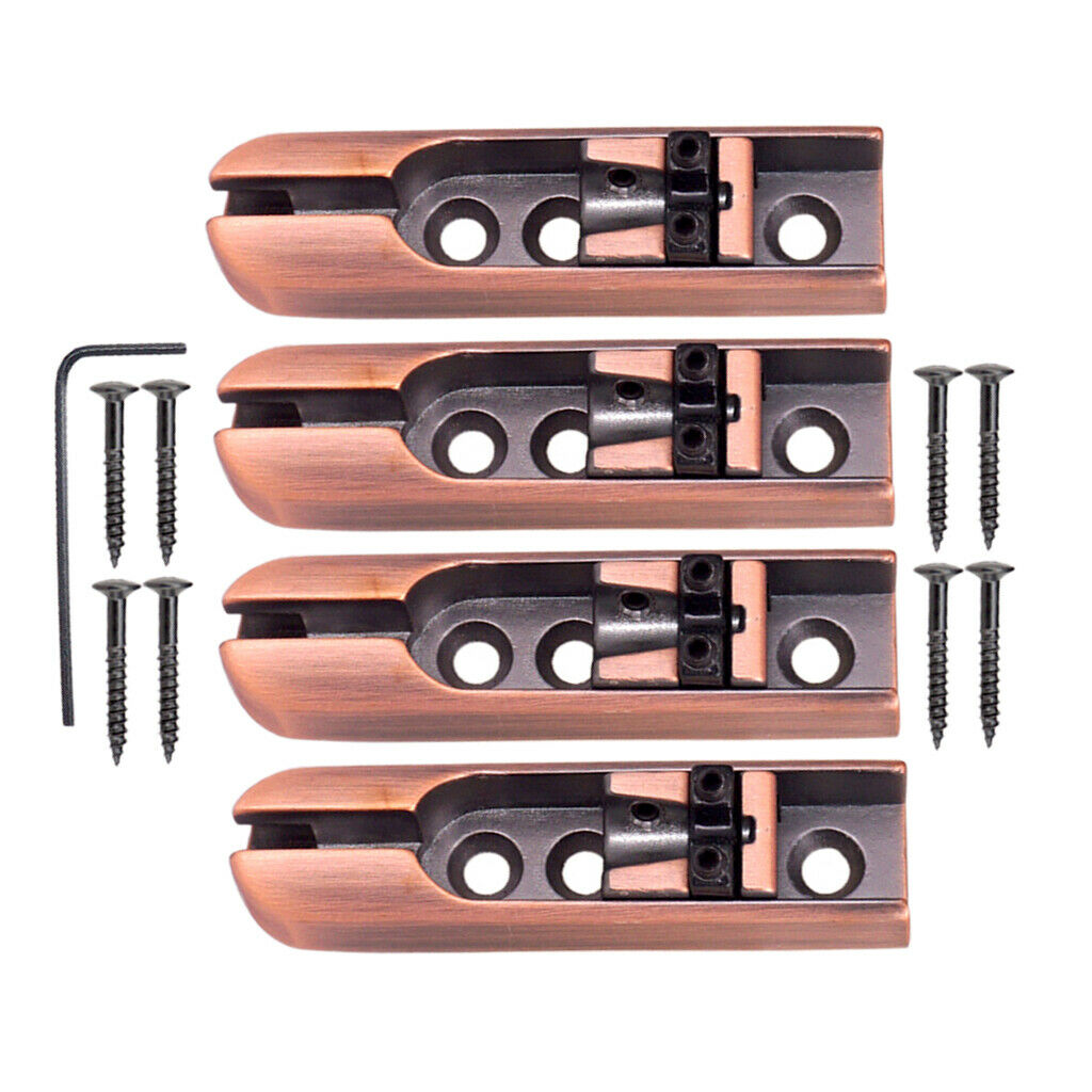 4pcs/set Guitar Bridge Saddles Single Individual for 4 String Guitar Bronze