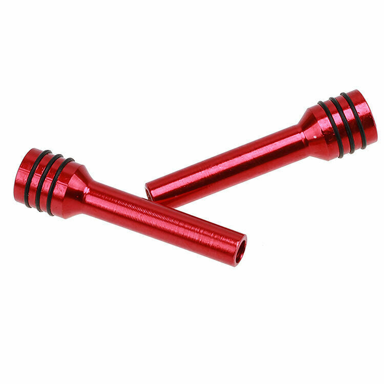 2PCS Universal Red Alloy Car Interior Door Lock Lock Knob Cover Pull Pin Fit VW