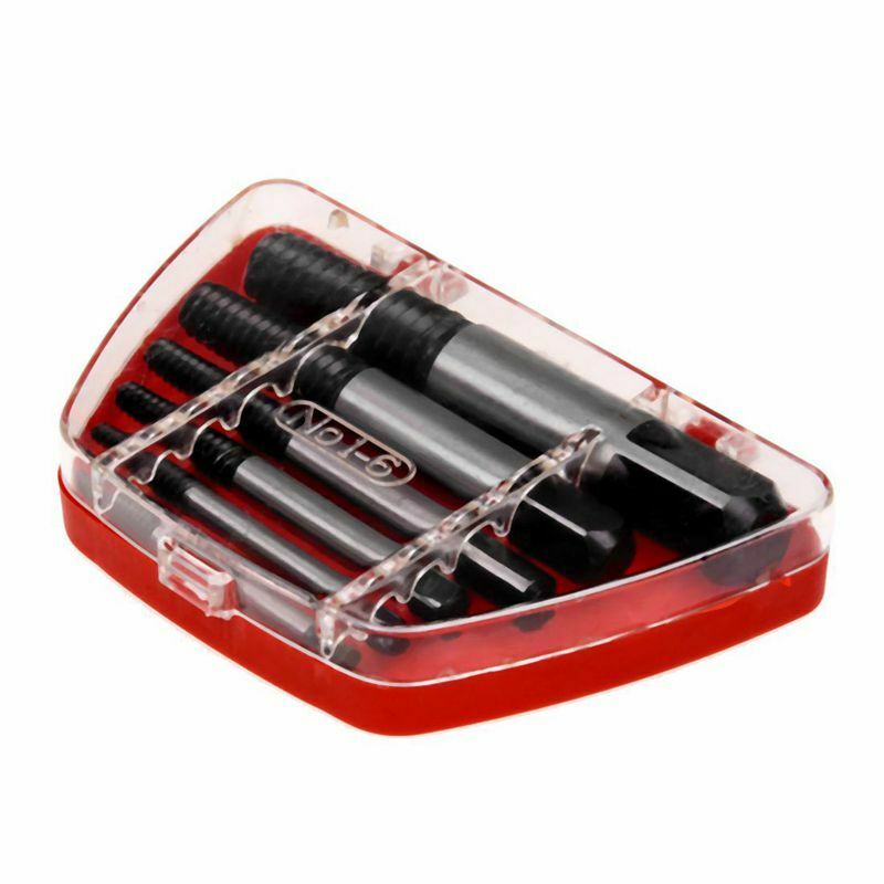6 Pcs Hardware Tool Screw Bolt Nut Extractor Remover Tools Set W5Q9Q9