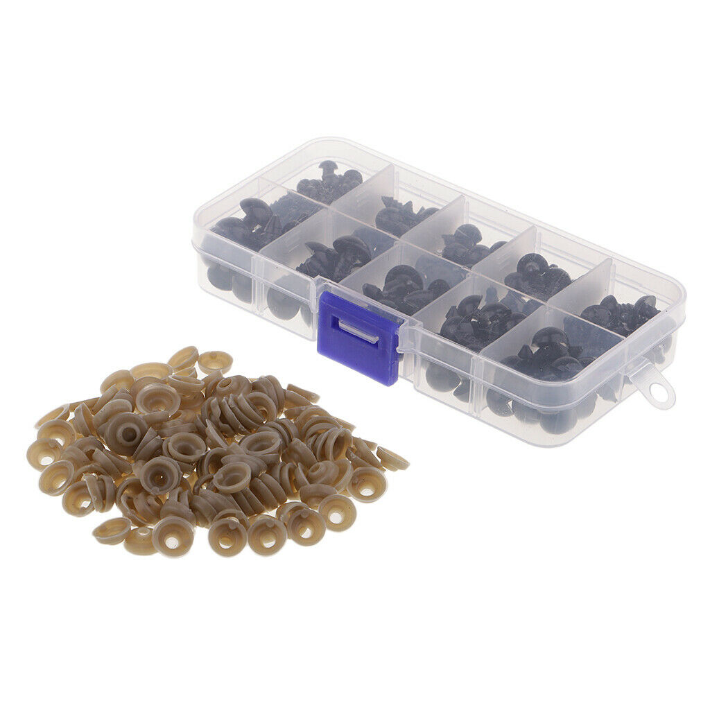 142 pieces of plastic safety eyes and safety noses with