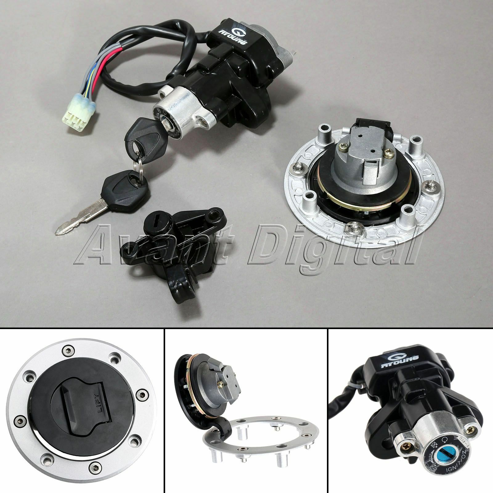 Ignition Switch Lock  Fuel Gas Cap Key For Suzuki GSF600 GSF1200 Bandit 1995-05