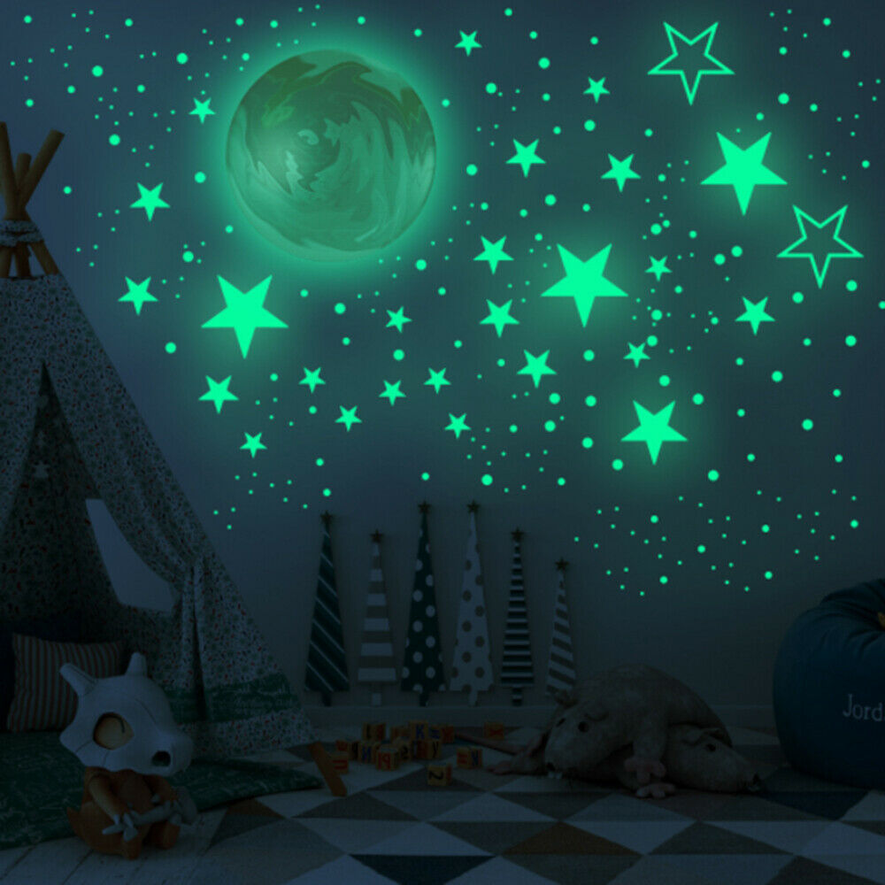 Luminous Stars ball and Stars Wall Stickers for Kids Room Wall Decals Ceiling