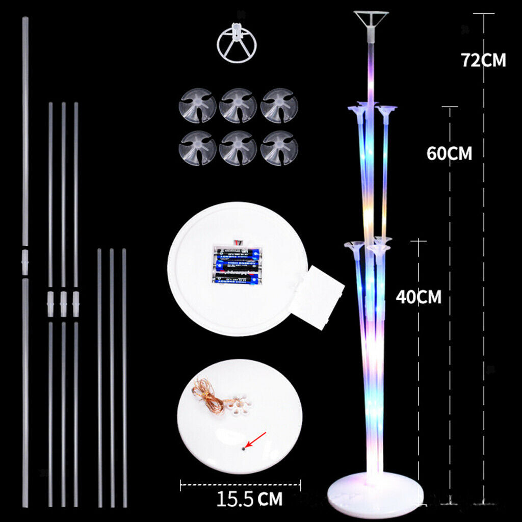 LED Balloon Stick Holder Decor for Party Centerpiece Supplies Desktop Accs