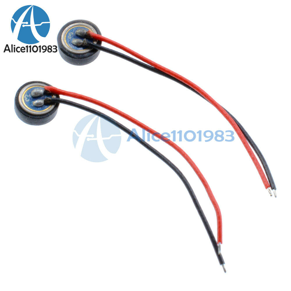 10PCS 4*1.5mm Electret Condenser Microphone MIC Capsule 2 Leads W