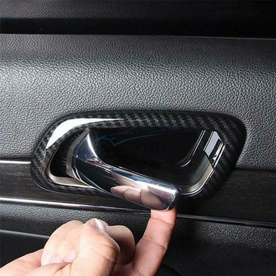 4 × Vehicle Inner Door Handle Bowl Cover Trim For 2011-2019 Jeep Grand Cherokee