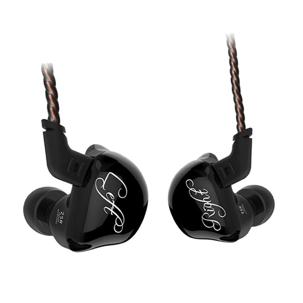 3.5mm Earphone In Ear Headphone EarBuds Earpiece For Cell Phone Black No Mic